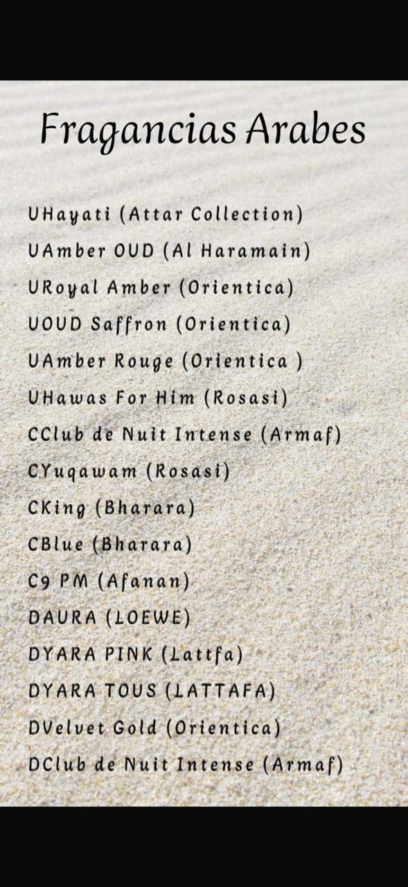 Esencias Premium Árabes y Nicho Catalogo JY520