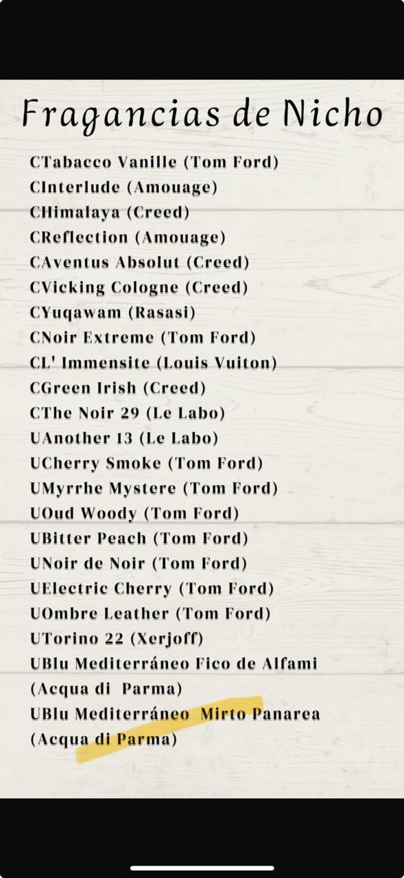 Esencias Premium Árabes y Nicho Catalogo JY520